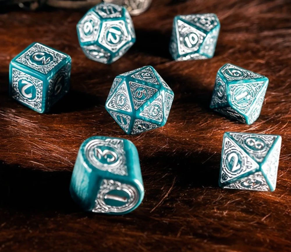 7 Dés Multi-faces Viking Modern : Mjolnir - QWorkshop – Image 6