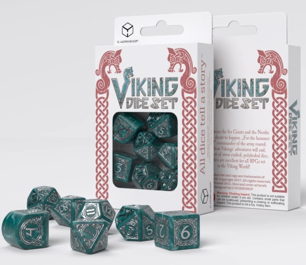 7 Dés Multi-faces Viking Modern : Mjolnir - QWorkshop – Image 7