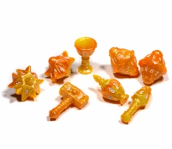 8 Dés Polyhero Cleric Sunstorm Jaune Orange