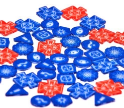 80 Jetons Rouges Et Bleus Compatibles Jeu XWing Bleu