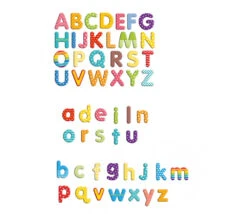 99 Lettres Magnétiques 4.5 Cm De Hauteur Majuscule + Minuscule Alphabet