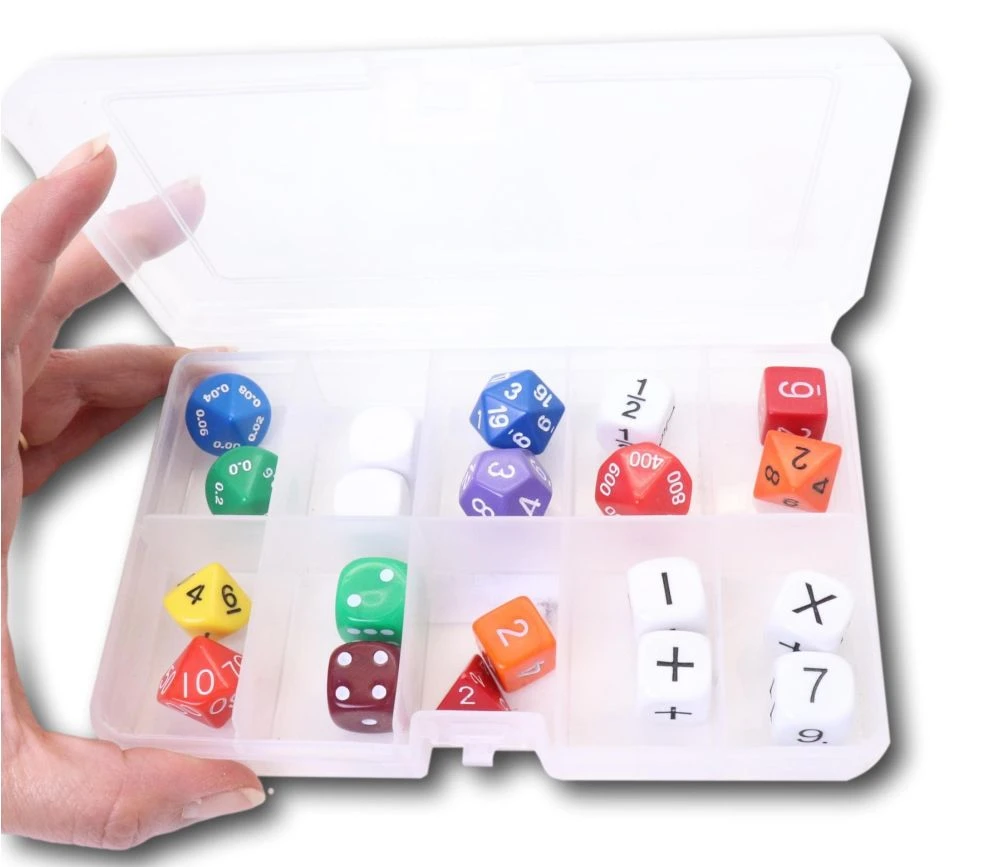 Boite 20 Dés Mathématiques