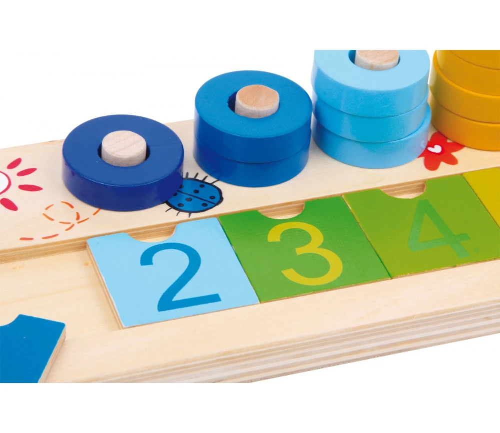 Abaque Compteur En Bois 40 Cm Avec 45 Anneaux – Image 3