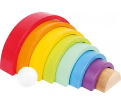 Arc-en-ciel Multicolore En Bois Grand Modèle - 9 Pièces