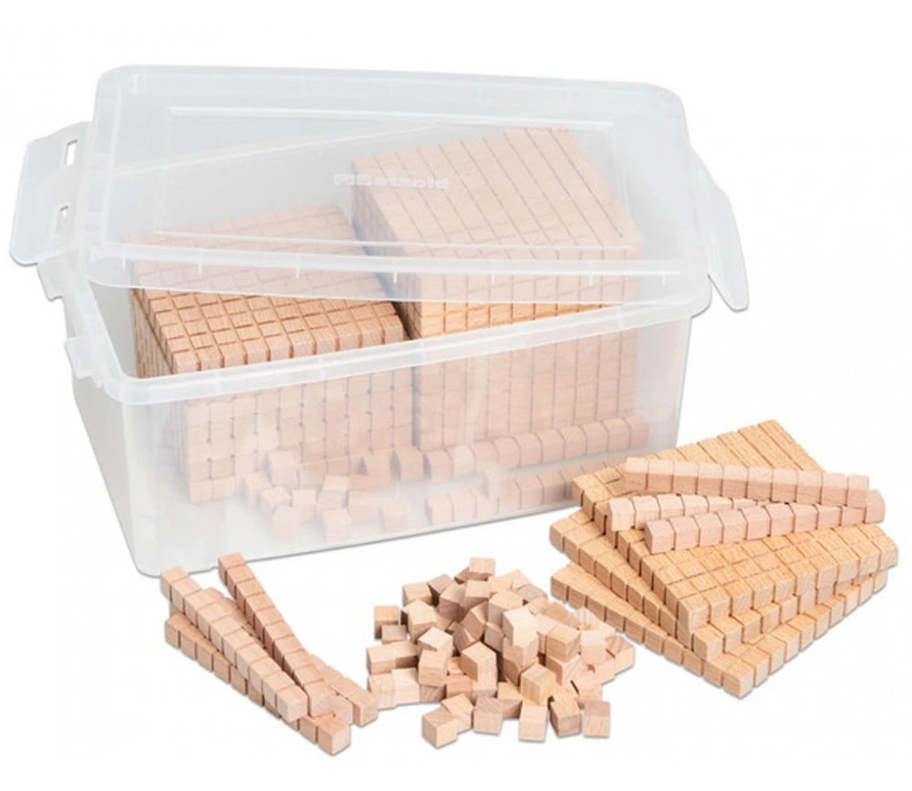 Base 10 - 120 Pièces En BOIS Centaines, Dizaines Et Unités – Image 2