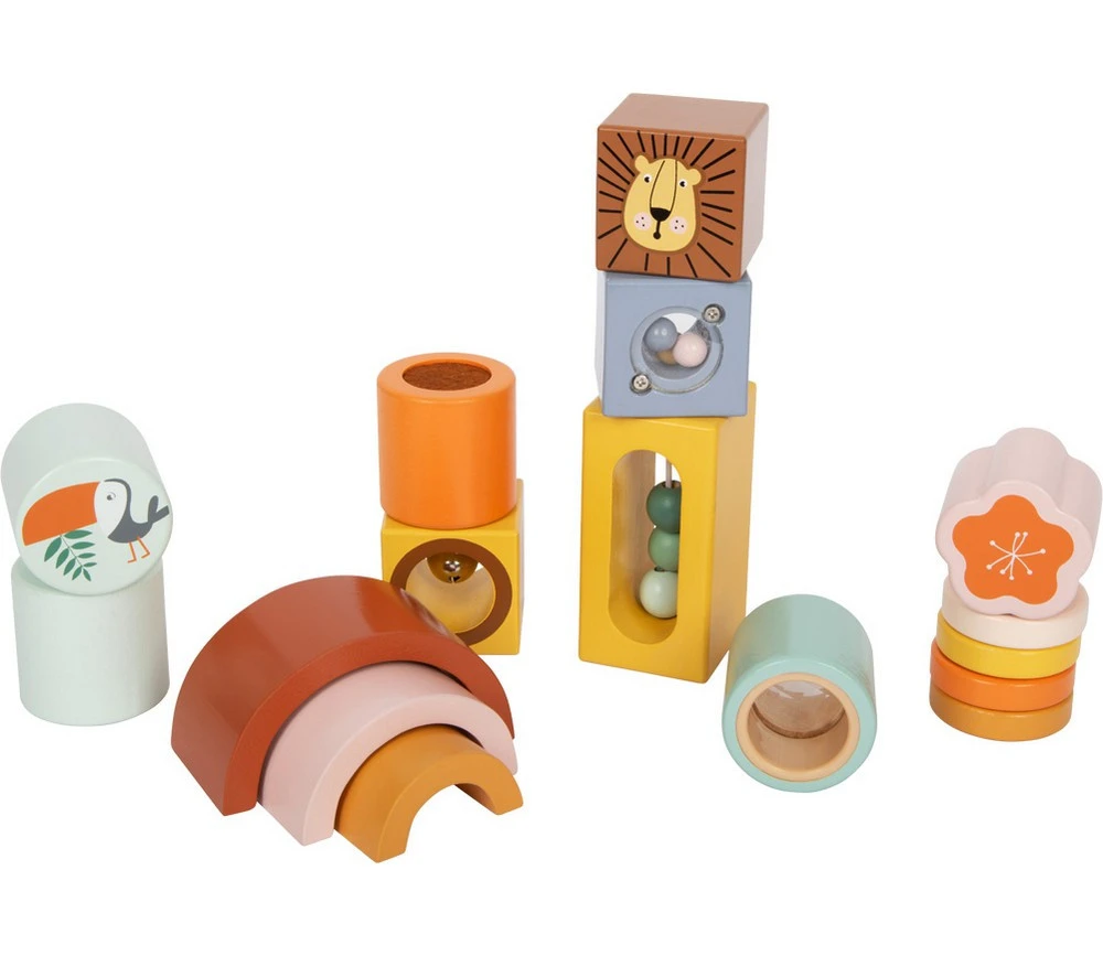 Blocs Sensoriels En Bois Découverte Bébé
