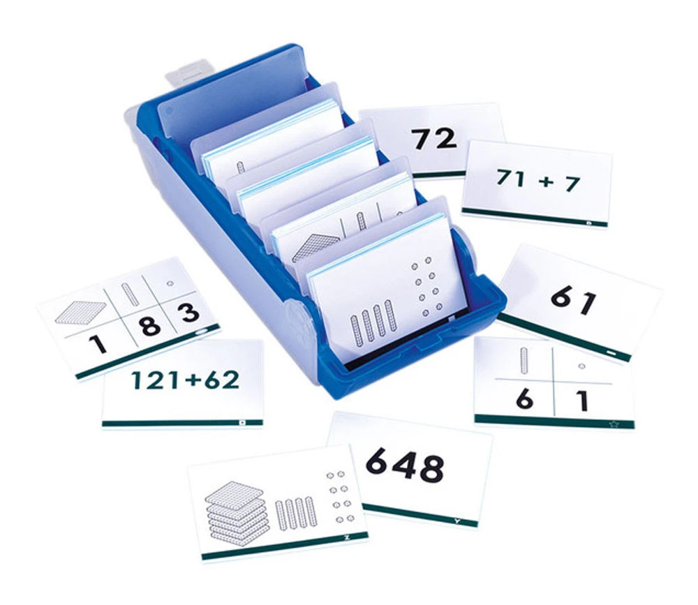 Boite 140 Cartes Calcul Base 10 - Jusqu'à 1000