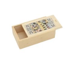 Boite Bois 13.3 X 7.9 X 4.1 Cm Pour Jeu Tarot Décoré Motif Vide
