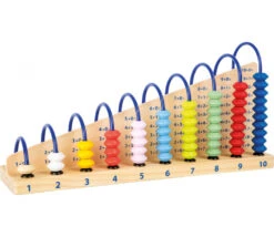 Boulier Education Bois Addition 10 Rangées