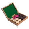 Coffret Palissandre Avec 24 Pions Carrom Carambole - Palets Bois