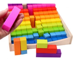 Coffret 100 Réglettes Graduelles Géantes Arc-en-ciel