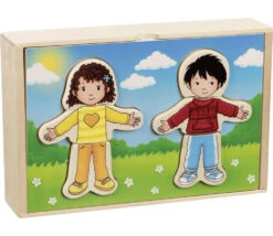 Coffret Enfants à Habiller Garçons Et Filles - Puzzles 36 Pièces