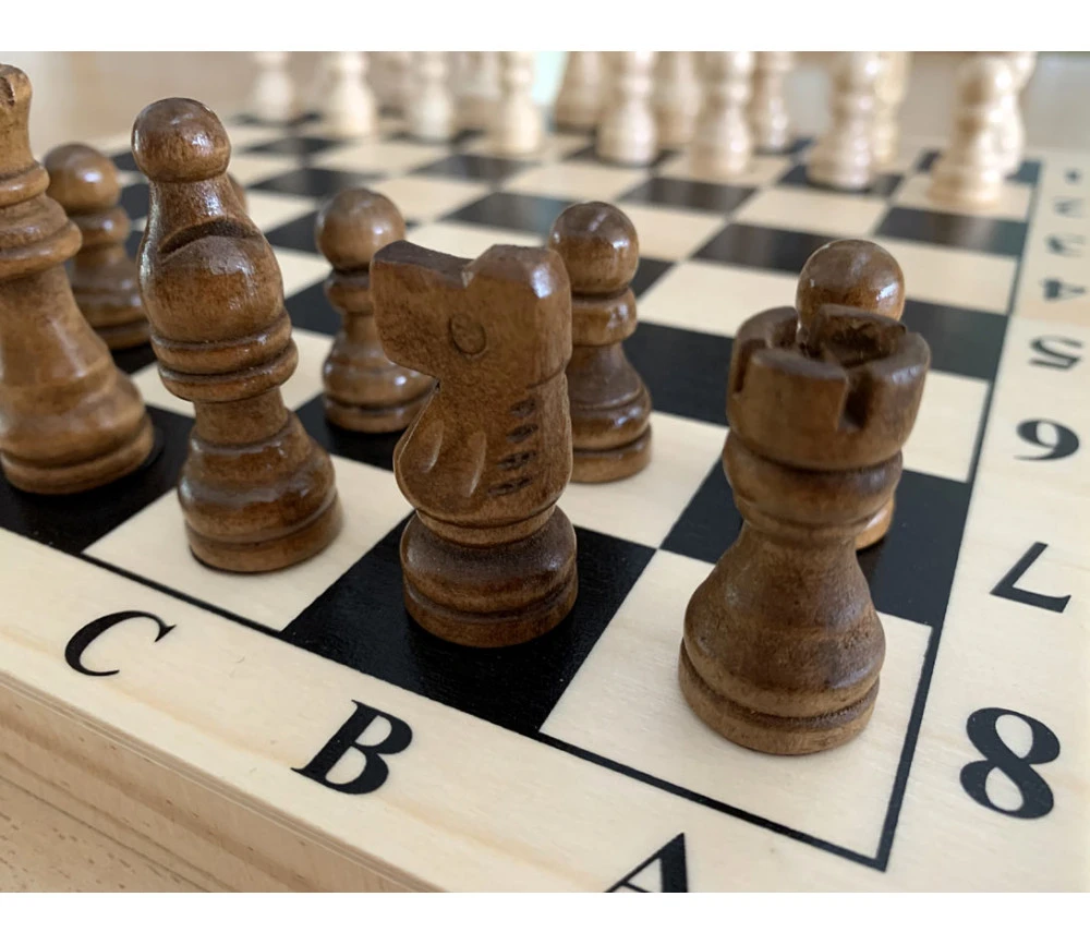 Coffret Pliant Jeu échec 28 Cm : Plateau+32 Pièces – Image 3