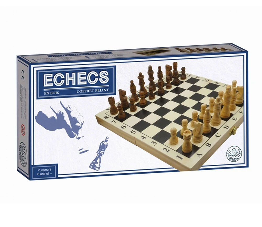 Coffret Pliant Jeu échec 28 Cm : Plateau+32 Pièces – Image 5