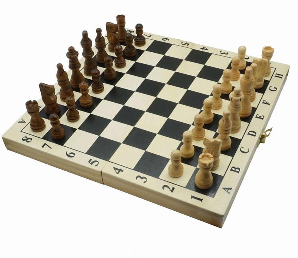 Coffret Pliant Jeu échec 28 Cm : Plateau+32 Pièces