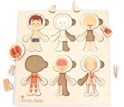 Corps Humain Découverte : 6 Mini Puzzles Bois