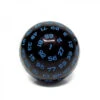 Dé 100 Faces Noir Et Bleu D100 De Jeu