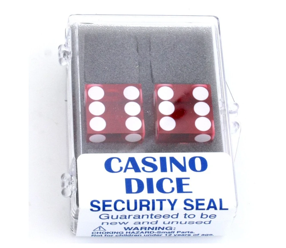 2 Dés à Jouer Casino Précision Rouge Transparent 19 Mm – Image 2