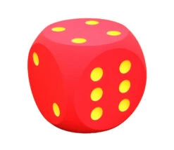 Dé Géant 30 Cm En Mousse Tactile