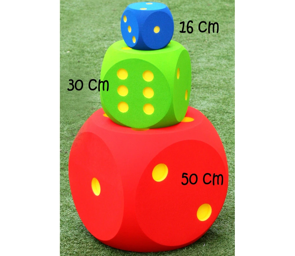 Dé Géant 50 Cm En Mousse Tactile Alvéolée – Image 4
