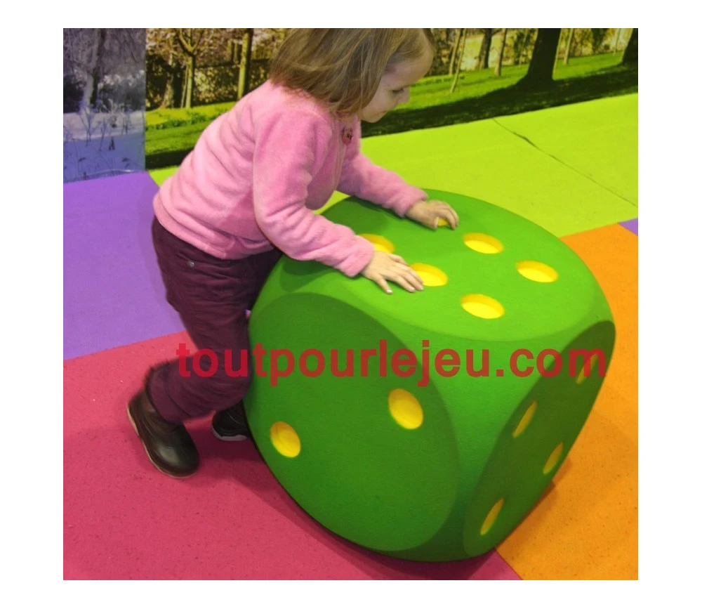 Dé Géant 50 Cm En Mousse Tactile Alvéolée
