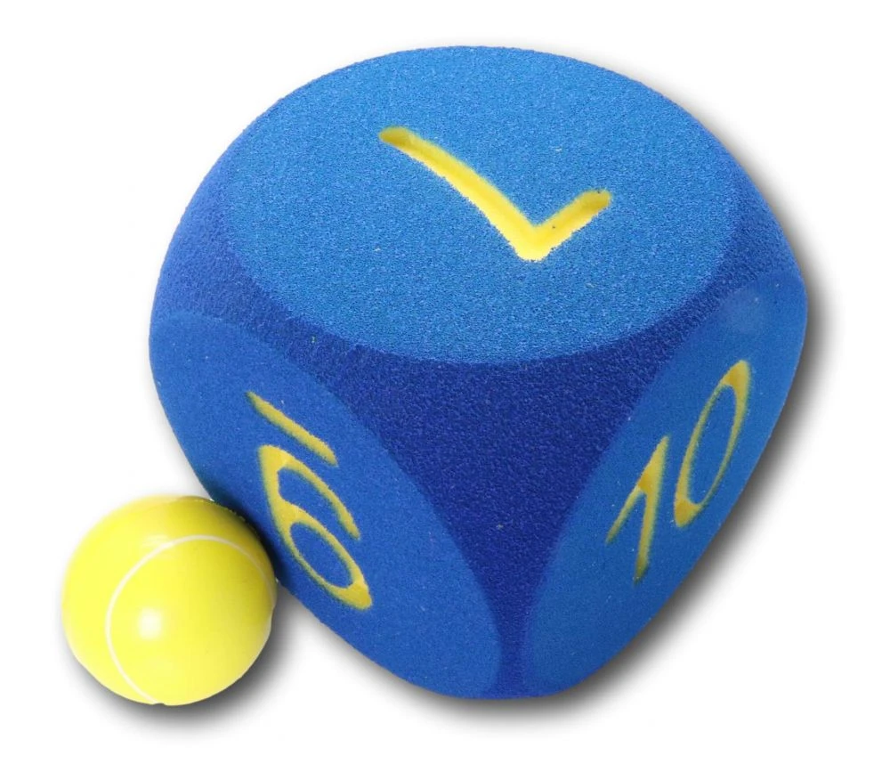 Dé Géant Chiffres De 6 à 10 Mousse 16 Cm BLEU – Image 2