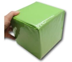 Dé Géant Vert Faces Modifiables 15,5 Cm Personnalisable à Volonté