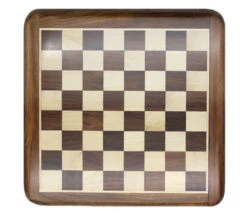 Echiquier Marqueté Plateau De 51 X 51 Cm En Palissandre