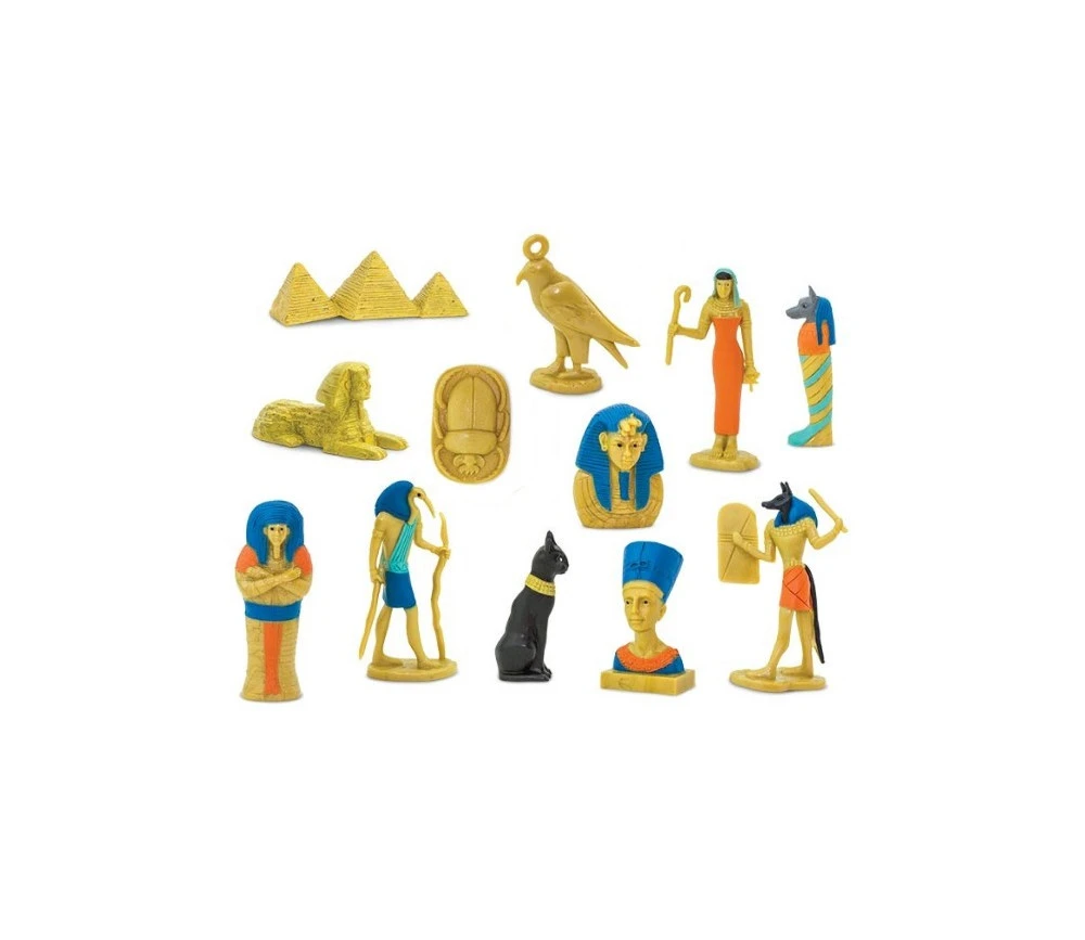 Epoque égyptienne : Set 12 Figurines Livrées Avec Tube De Rangement – Image 2