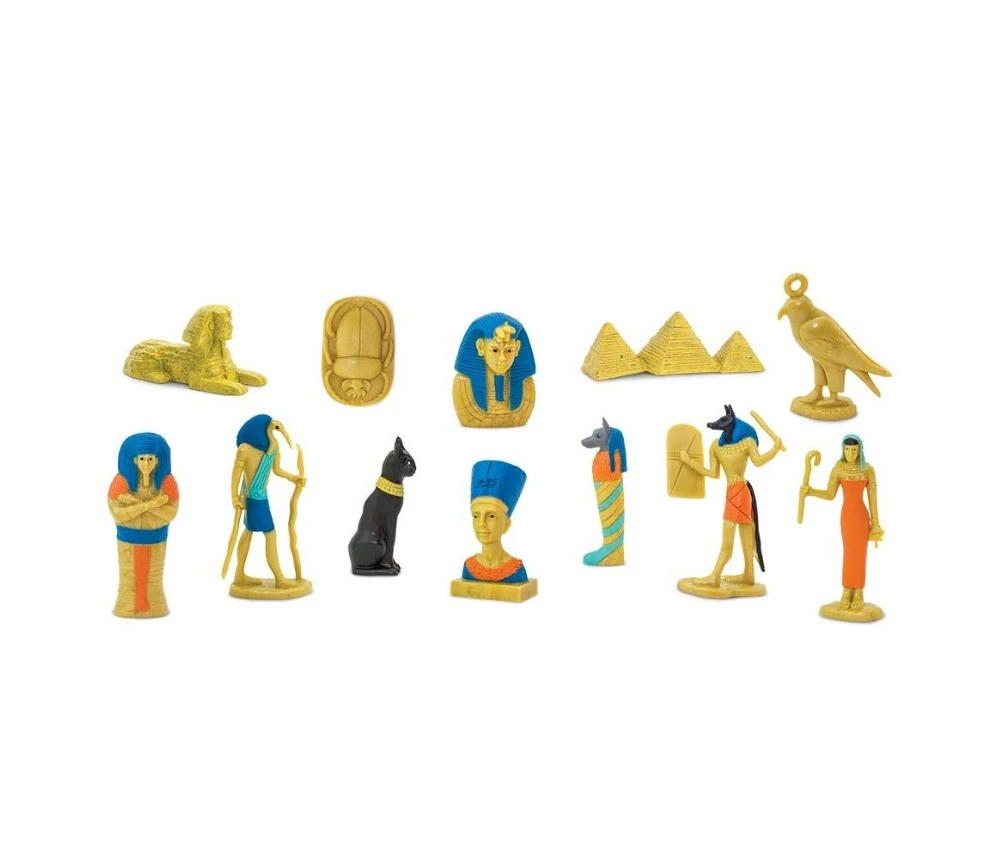 Epoque égyptienne : Set 12 Figurines Livrées Avec Tube De Rangement – Image 4