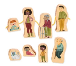 Familles Du Monde - 24 Figurines Bois à Relier