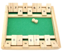 Fermez La Boite 2 Joueurs 27 X 24 X 3.5 Cm - Shut The Box