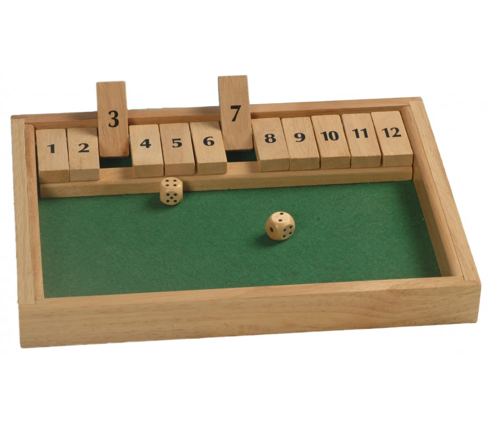 Fermez La Boite Jeu 12 Clapets 31 Cm Shut The Box