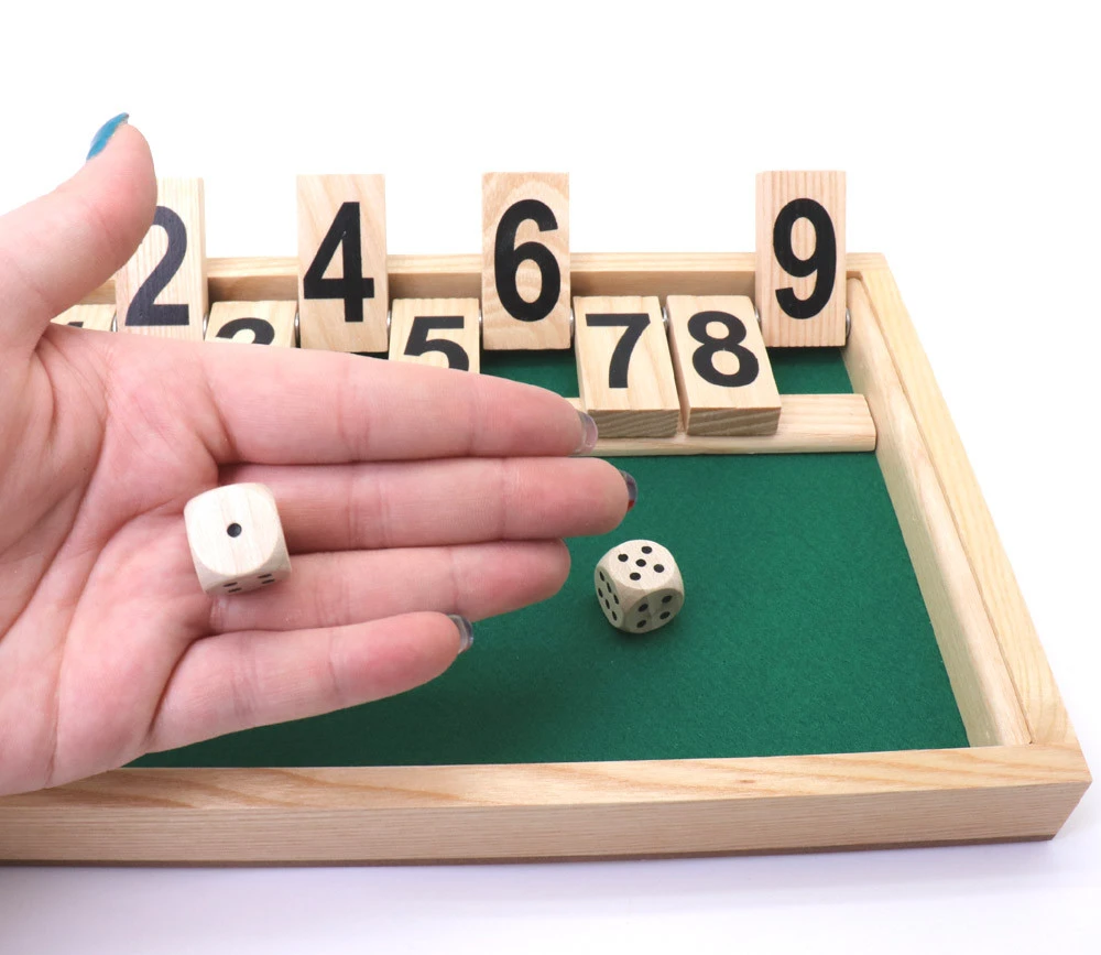Fermez La Boite Jeu En Bois 26.5 Cm Shut The Box - Fabriqué En France – Image 2