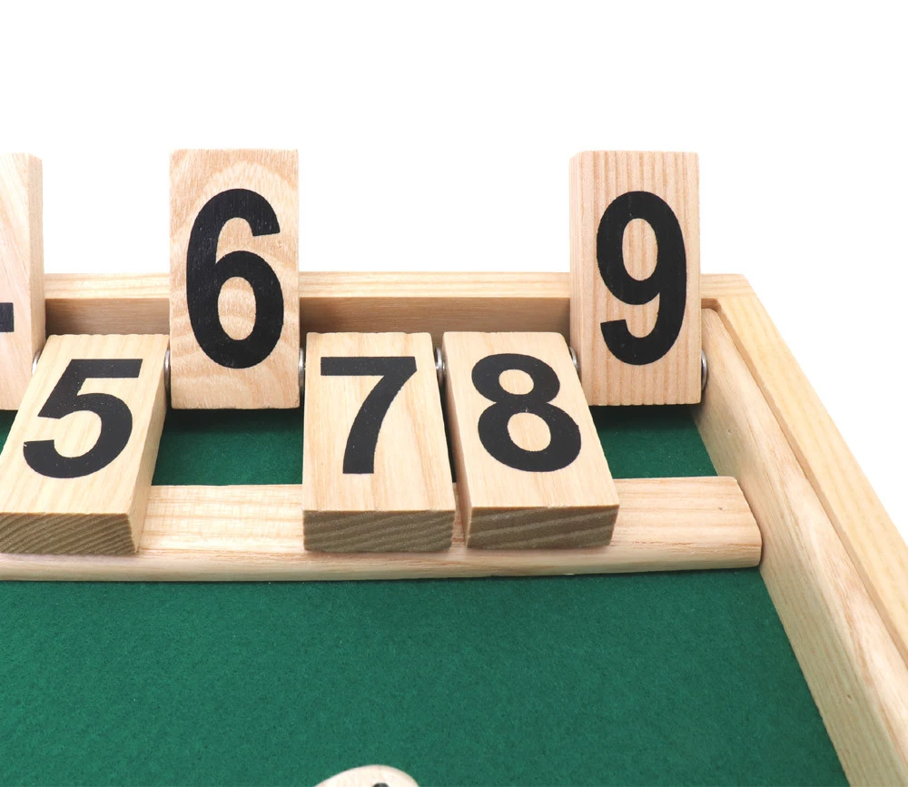 Fermez La Boite Jeu En Bois 26.5 Cm Shut The Box - Fabriqué En France – Image 3