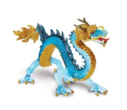 Figurine Dragon Bleu Krystal 20.5 X 10.6 X 8.3 Cm