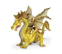 Figurine Dragon Doré 17 X 11 X 10,7 Cm