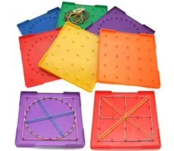 6 Géoboards - Set De 6 Tableaux Recto Et Verso
