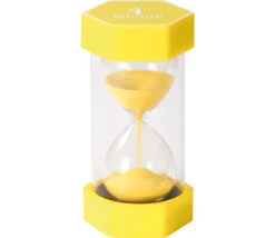 Grand Sablier Super Lisible 1 Minute - JAUNE - 16 Cm MAXI