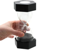 Grand Sablier Super Lisible 30 Minutes - NOIR - 16 Cm MAXI