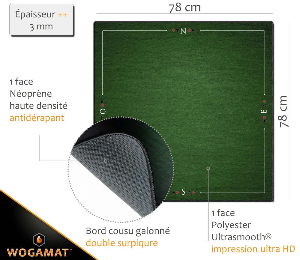 Grand Tapis PRESTIGE Bridge 78 X 78 Cm – Image 3