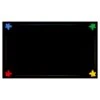 Grand Tapis Meeple Noir Multijeux 100x60 Cm