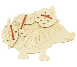 Hérisson De Laçage 24 Cm Et Accessoires D'automne