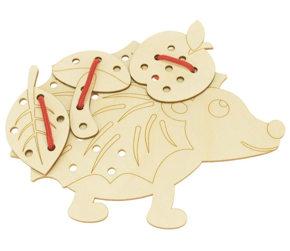 Hérisson De Laçage 24 Cm Et Accessoires D'automne