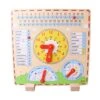 Calendrier Horloge En Bois 35 Cm