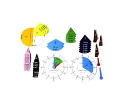 Horloges Apprentissage 48 Portions Minutes Et Fractions Magnétiques
