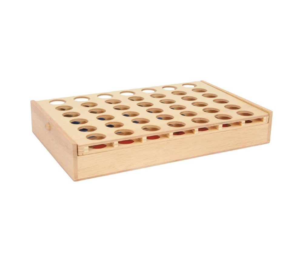 Jeu 4 En Ligne En Bois Jeu Traditionnel – Image 2