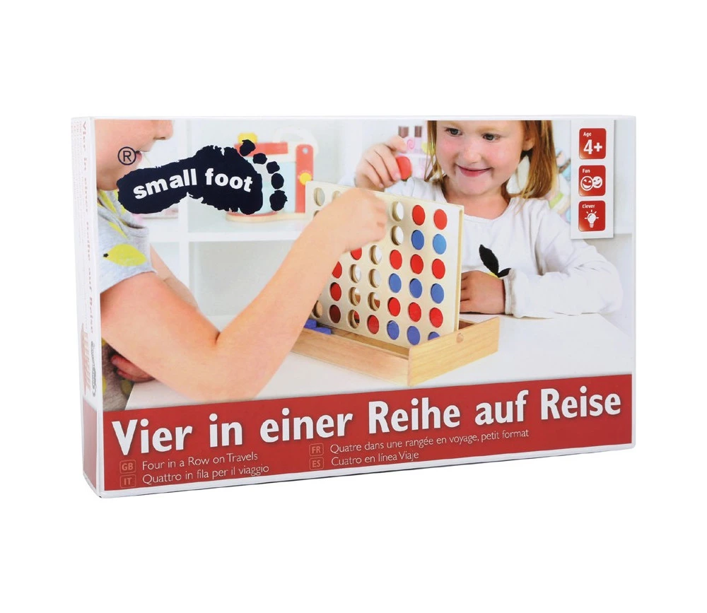 Jeu 4 En Ligne En Bois Jeu Traditionnel – Image 3