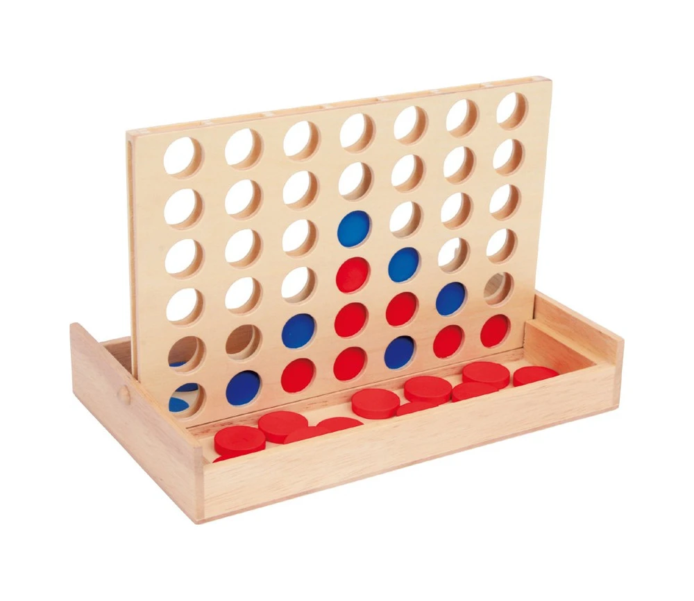 Jeu 4 En Ligne En Bois Jeu Traditionnel