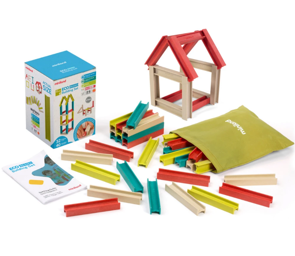 Jeu De Poutres Emboitables En Bois écologique - Construction